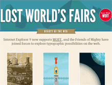 Tablet Screenshot of lostworldsfairs.com